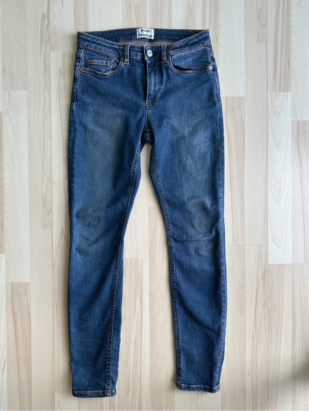 Acne Studios Skin 5 Dark Vintage Skinny Jeans | Size 25/32